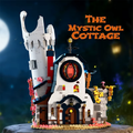 Technical 1410PCS Magic Owl House Building Blocks Kits Assembly Street View Bricks Mystic Forest Castle Toys Sets Creative Gifts For Birthday Halloween Christmas