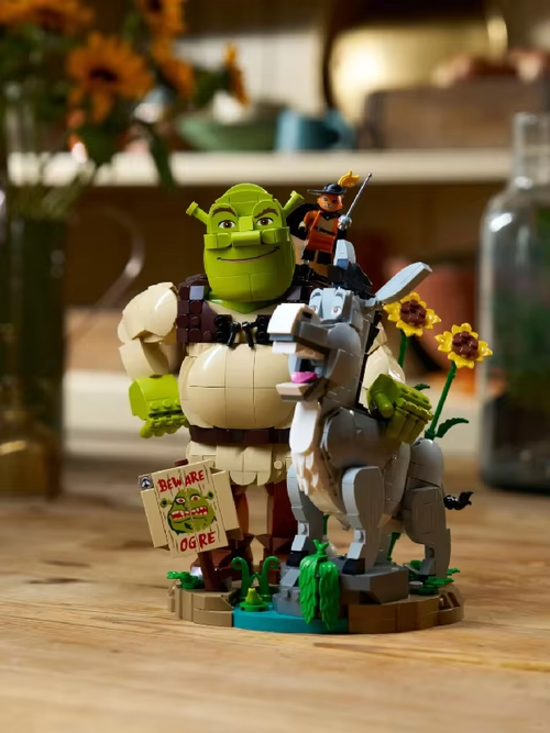 Friene HOTTOYS Fantasy Story Monster Donkey Kitten Character Building Blocks Kit DIY Assembly Model Bricks Toy Christmas Gifts