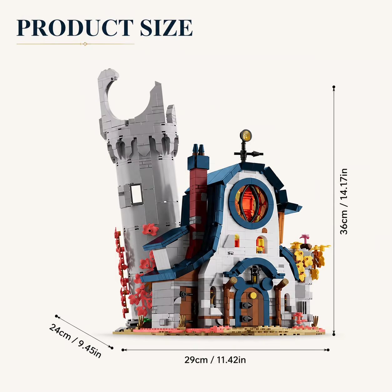 Technical 1410PCS Magic Owl House Building Blocks Kits Assembly Street View Bricks Mystic Forest Castle Toys Sets Creative Gifts For Birthday Halloween Christmas