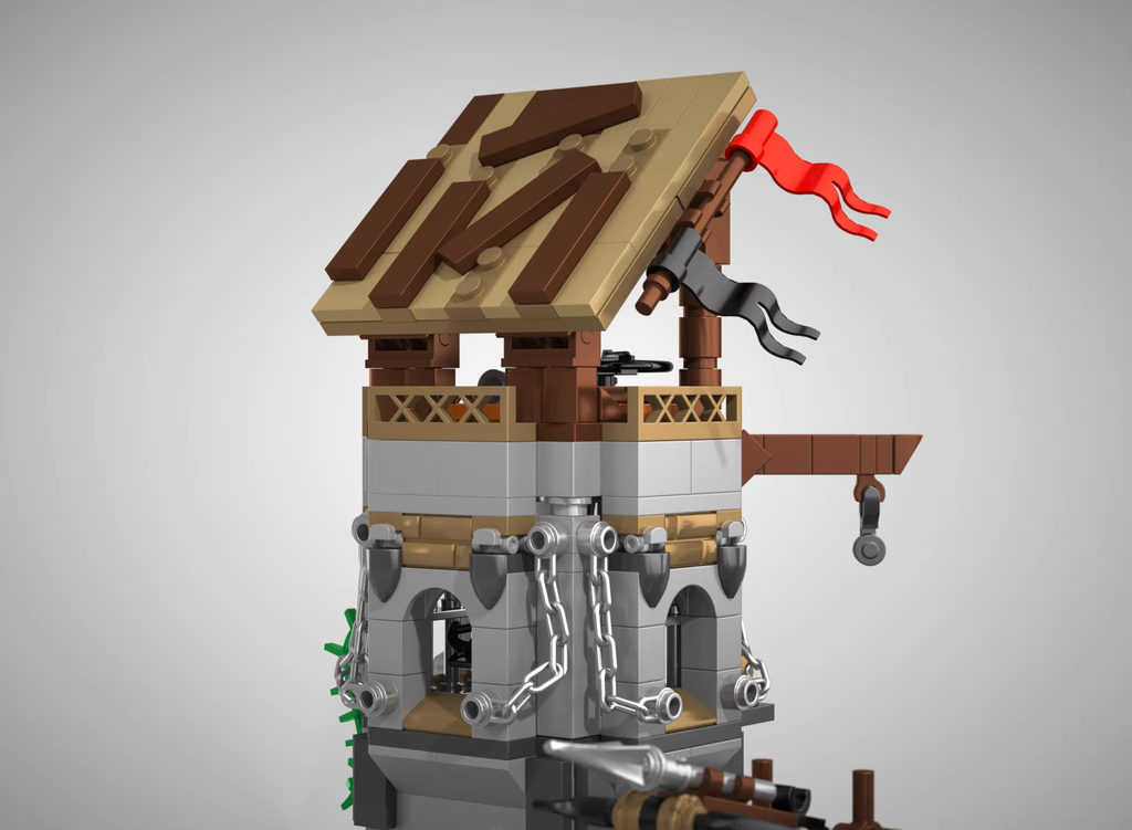 Friene 2568PCS Medieval Knight's Fortress Building Blocks Street View MOC Bricks Model Toys Sets Assembly Ornament Ideal Holiday Gifts