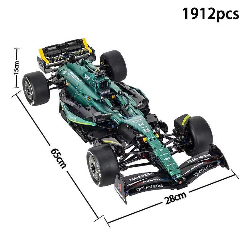 Friene MK6022 1912PCS 18 New Technic Martin Aramco AMR25 Building Blocks MOC Sports Car DIY Assembly Model Set Toy Gifts for Boy Decor