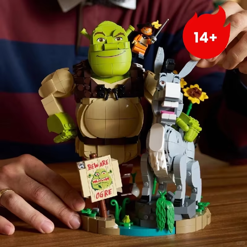 Friene HOTTOYS Fantasy Story Monster Donkey Kitten Character Building Blocks Kit DIY Assembly Model Bricks Toy Christmas Gifts