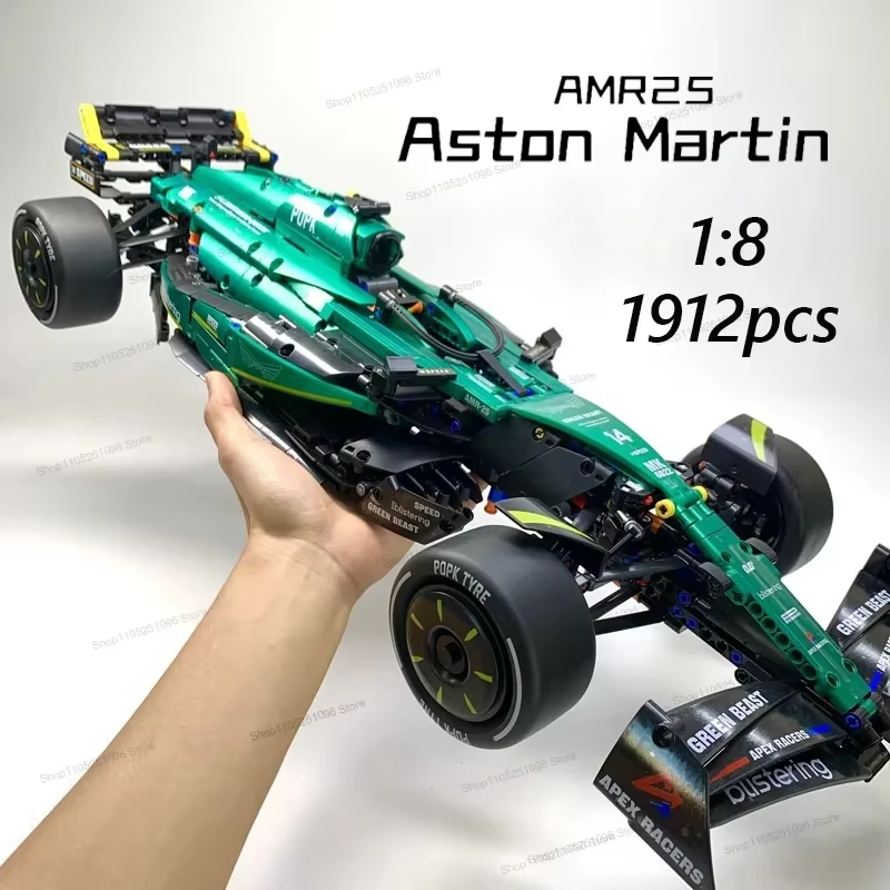 Friene MK6022 1912PCS 18 New Technic Martin Aramco AMR25 Building Blocks MOC Sports Car DIY Assembly Model Set Toy Gifts for Boy Decor